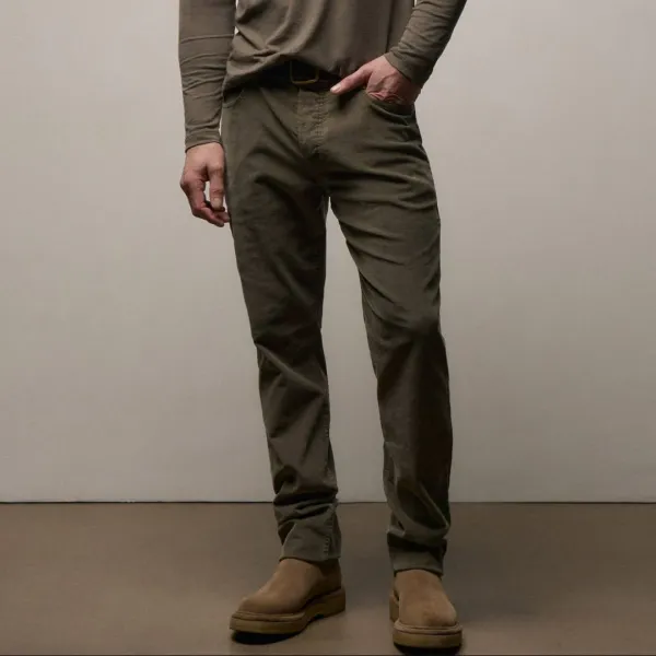 Corduroy 5 Pocket Pant - Army Green Pigment