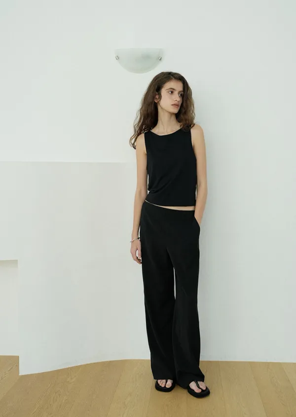 Double layered top / Black