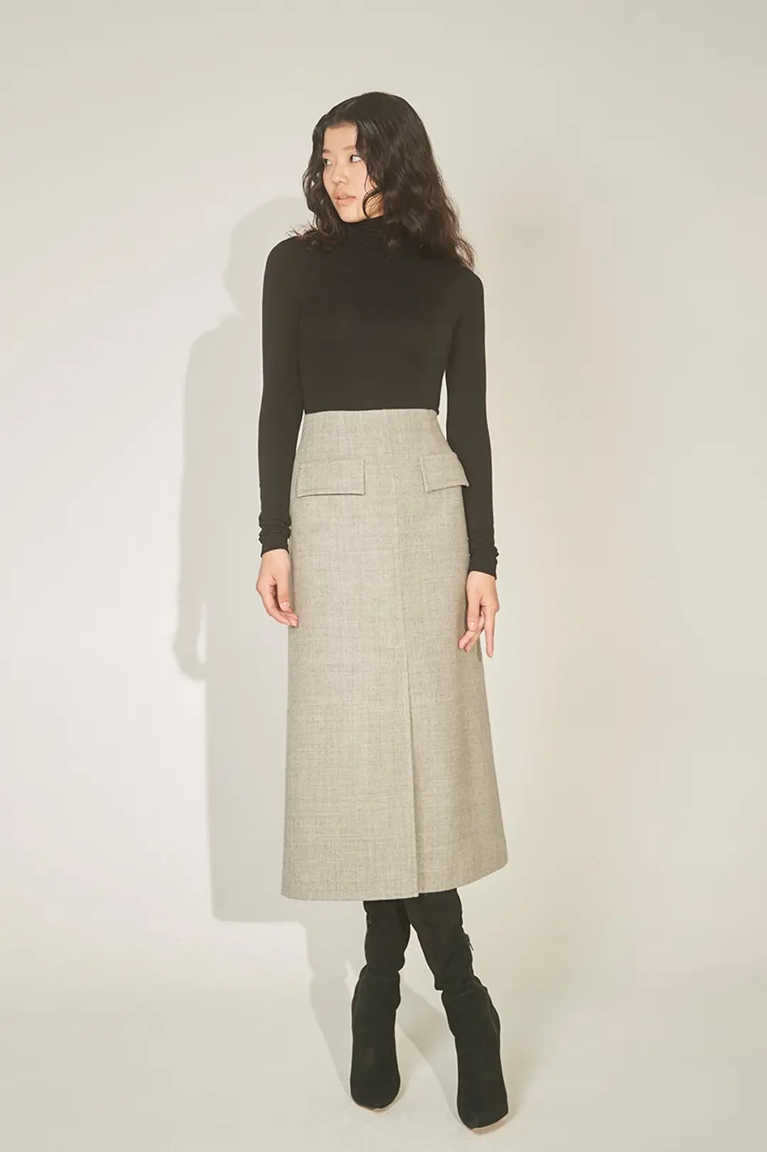 하나보 NO.3 SKIRT - GREY 상품 이미지 2