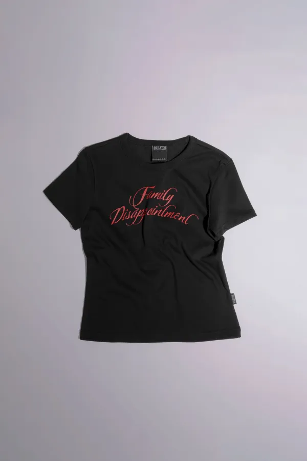 Family Disappointment Tee Black