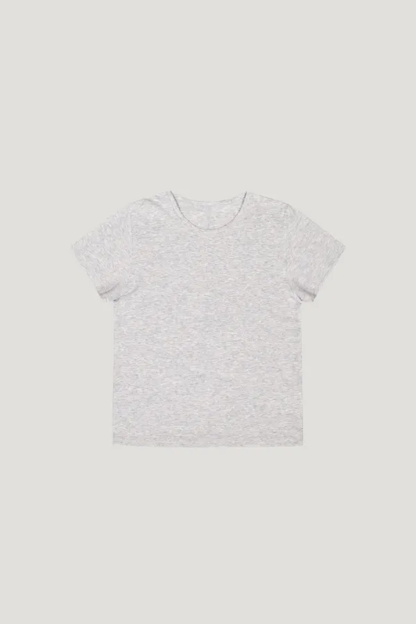[L/V] Essential Line Tee (white melange)
