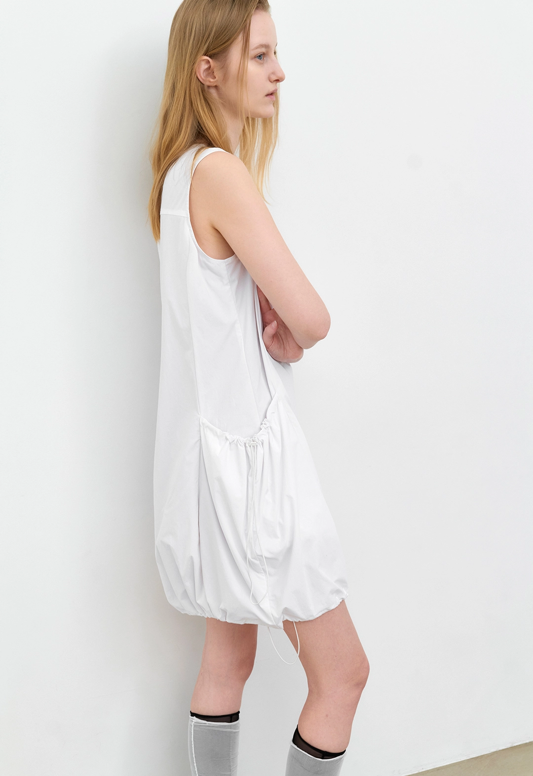 아뜰리에 나인 (OP-6339)YU STRING BALLOON MINI DRESS 상품 이미지 2