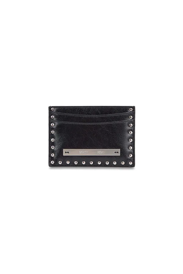 WESTERN STUD CARD WALLET IN BLACK