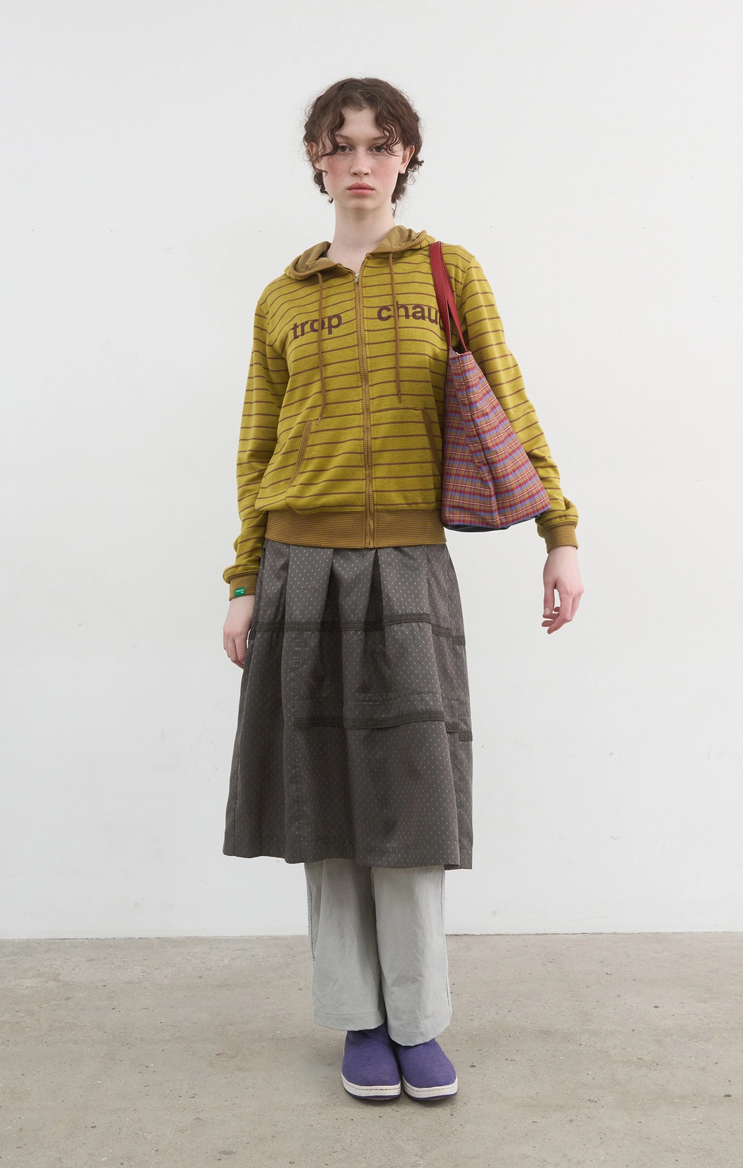 노컨텐츠 409. Weather Hooded Zip-up_Yellow Brown 상품 이미지 2