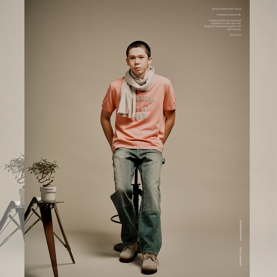 사파리스팟 Country Farmer Tee (Coral) 상품 이미지 2