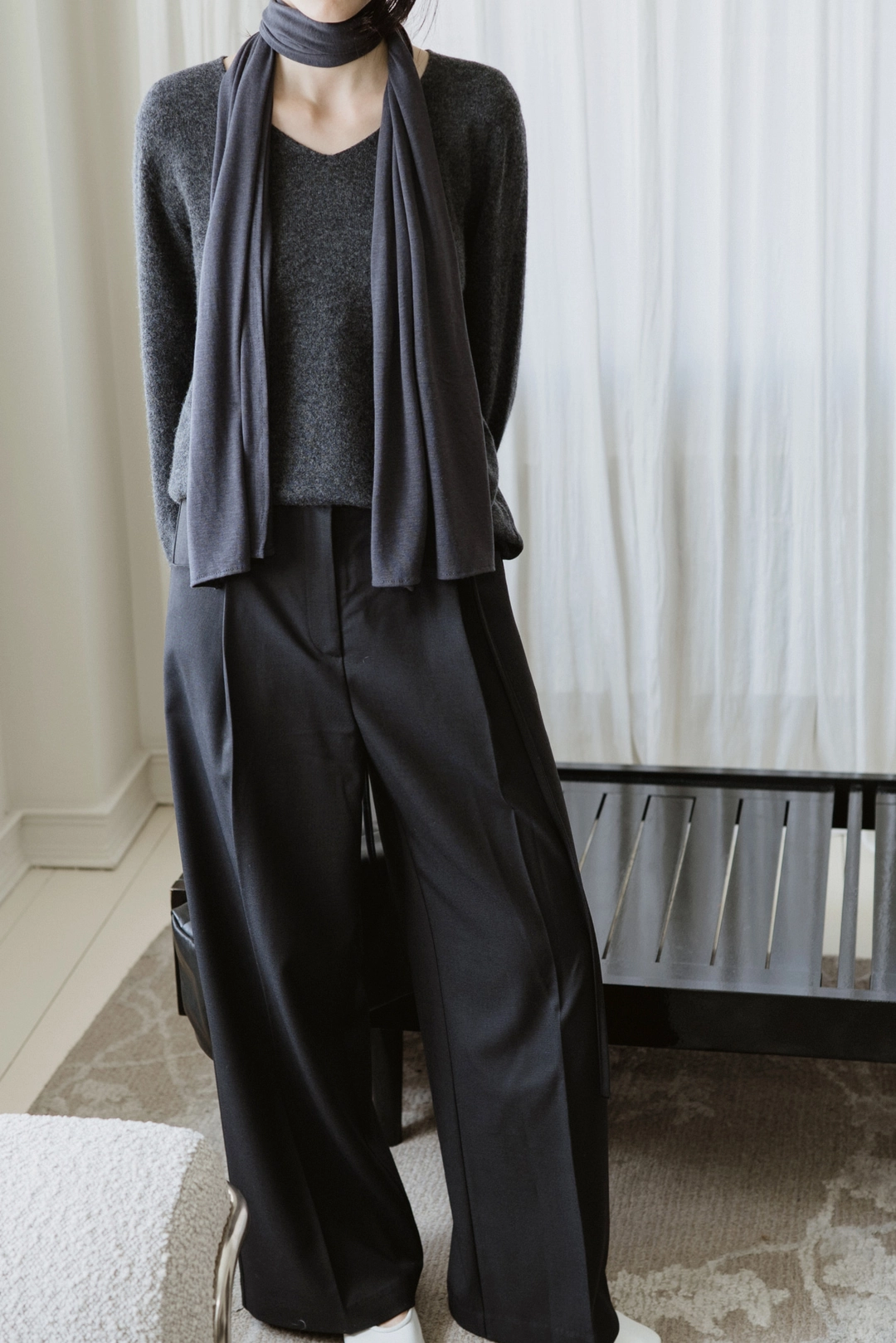 스앨더 45204_Belted Wide-Leg Trousers [DYAUDEND] 상품 이미지 2
