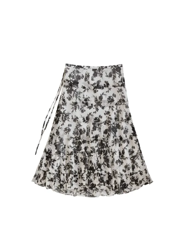 NORA SHIMMERING SKIRT ORCHID