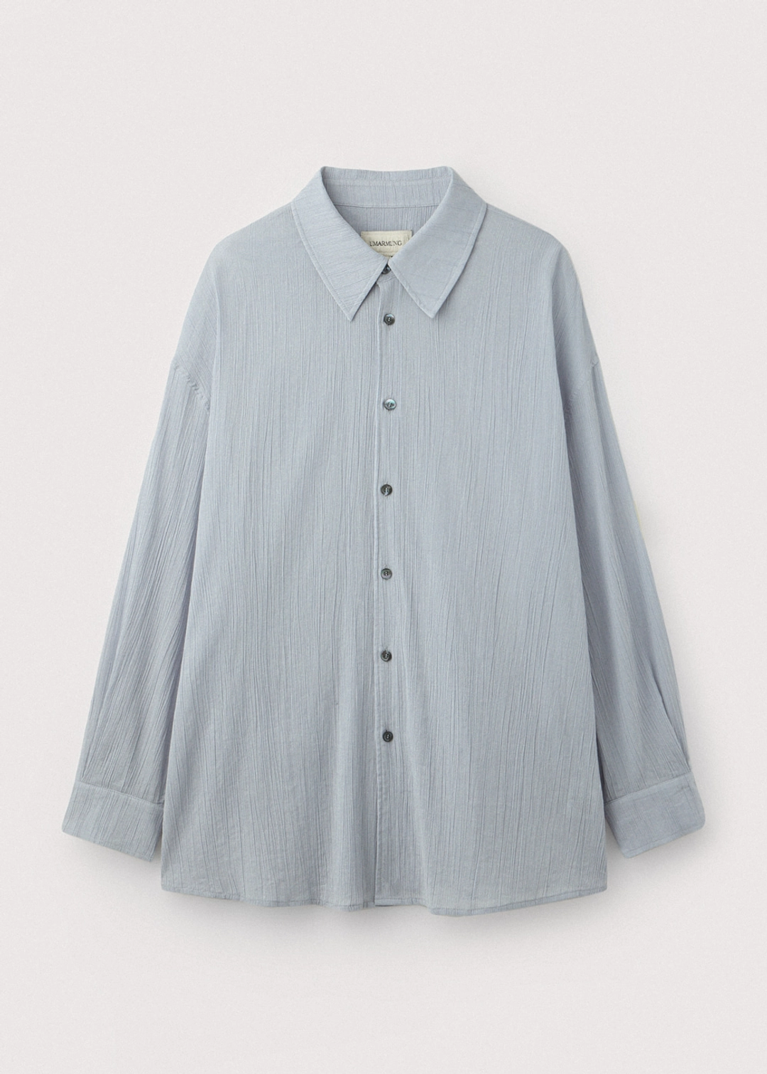우마뭉 Crinkled cotton shirts_Cloud 상품 이미지 1