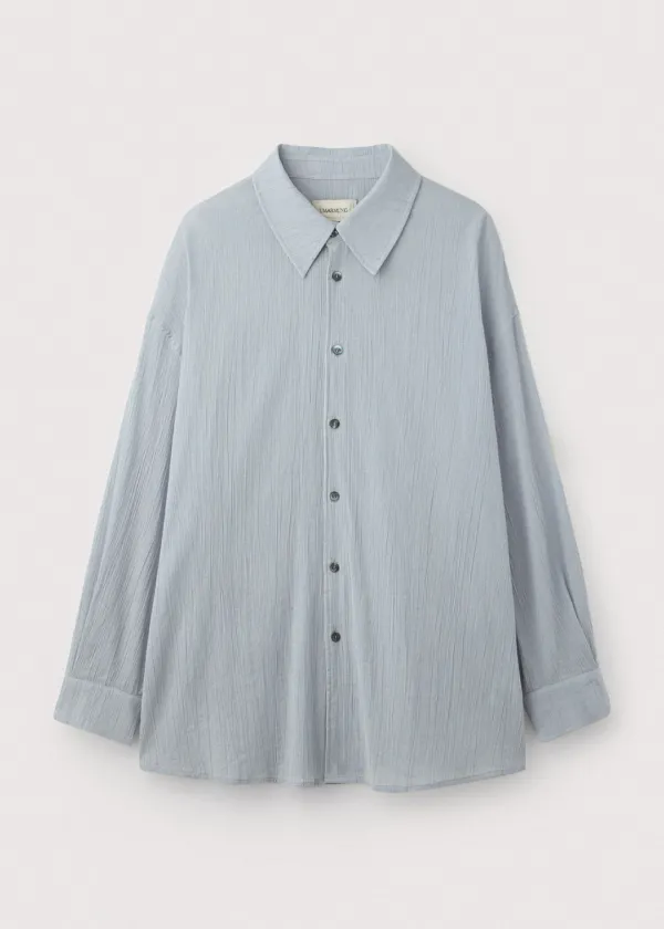 Crinkled cotton shirts_Cloud