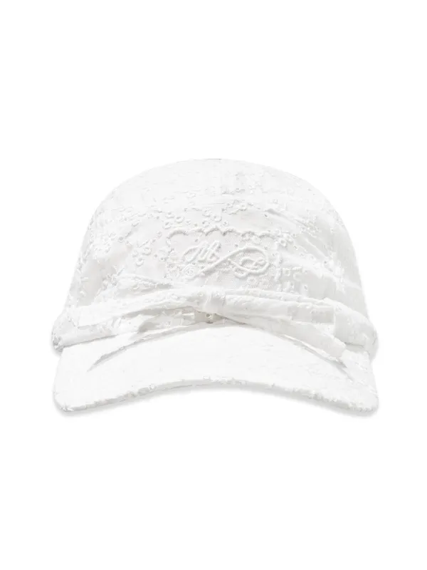 LACE LABEL CAMP CAP (WHITE)