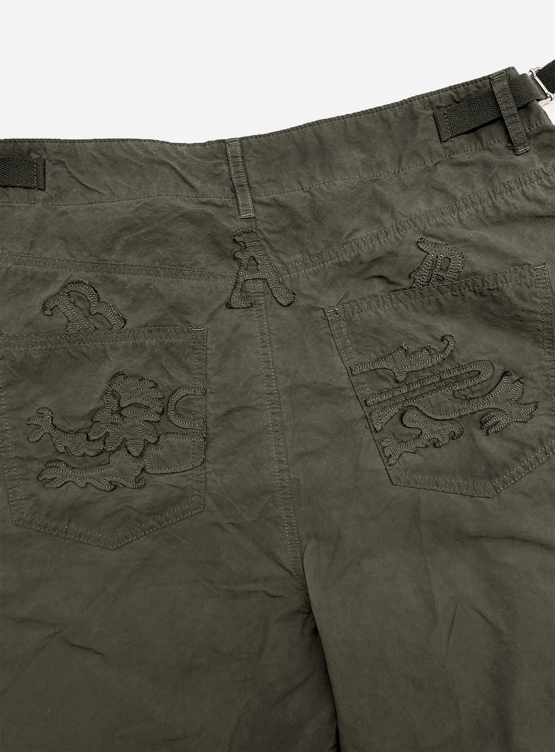 배드블러드 [w-srt26-016] Arc Bermuda Pants - Khaki 상품 이미지 3