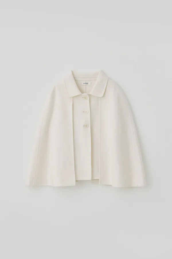 T/T Bell wool cape jacket (ivory)