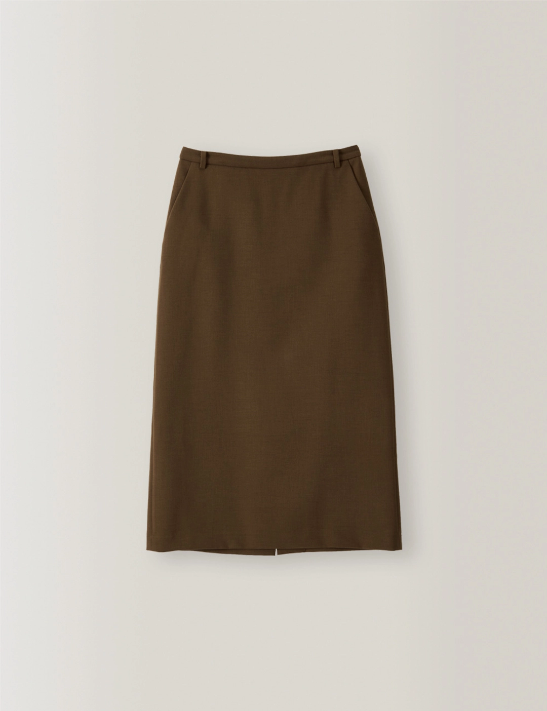 노미나떼 Forte Back Slit Skirt (Brown) 상품 이미지 1