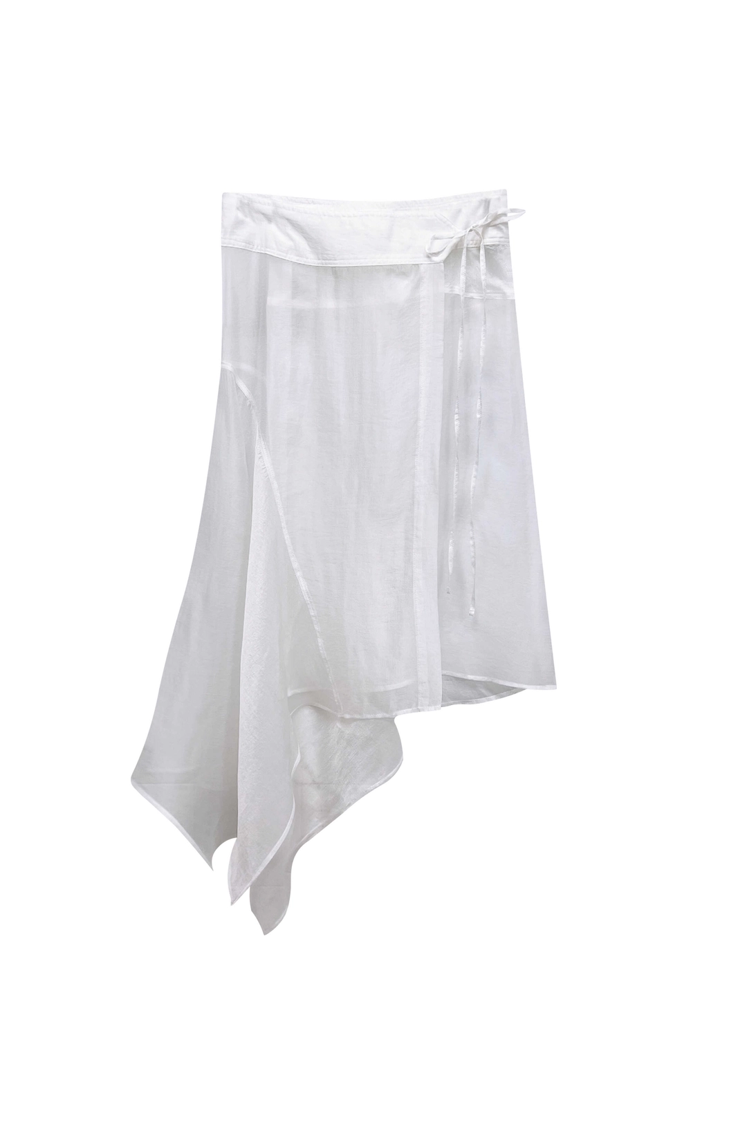아리 ELAN LINE WRAP SKIRT / WHITE 상품 이미지 1