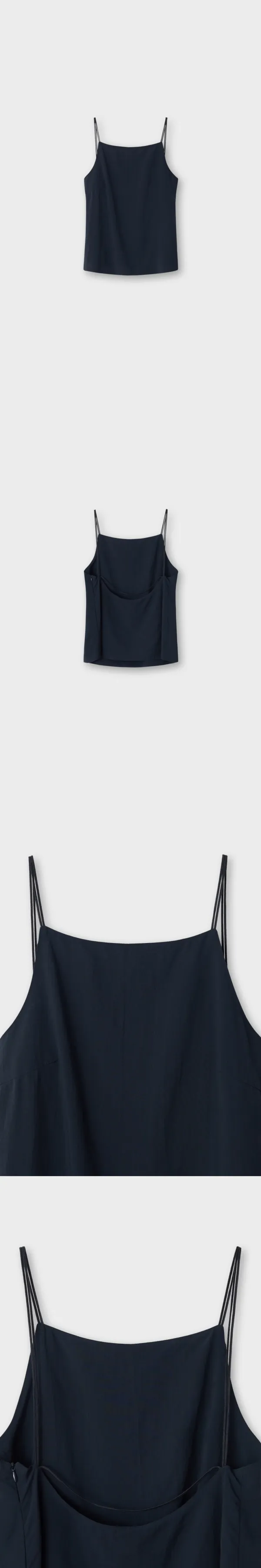 Reah Back Line Blouse_Navy