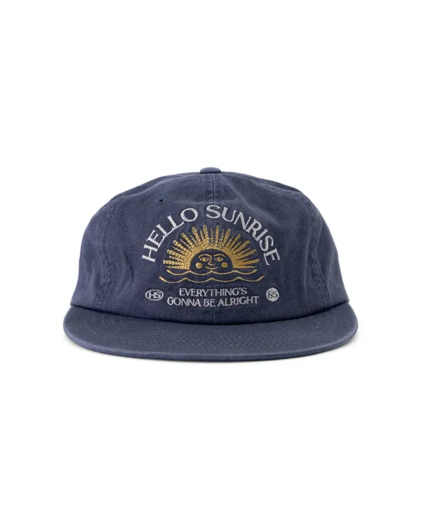Washed Two Tone Arch Logo 6panel Cap_Gray Purple