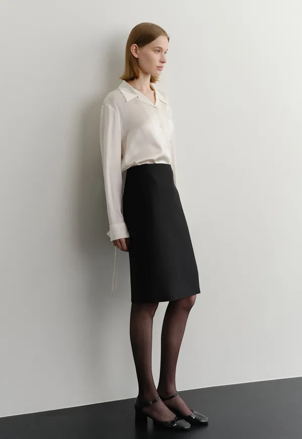 PHILOSOPHY WOOL SILK SKIRT