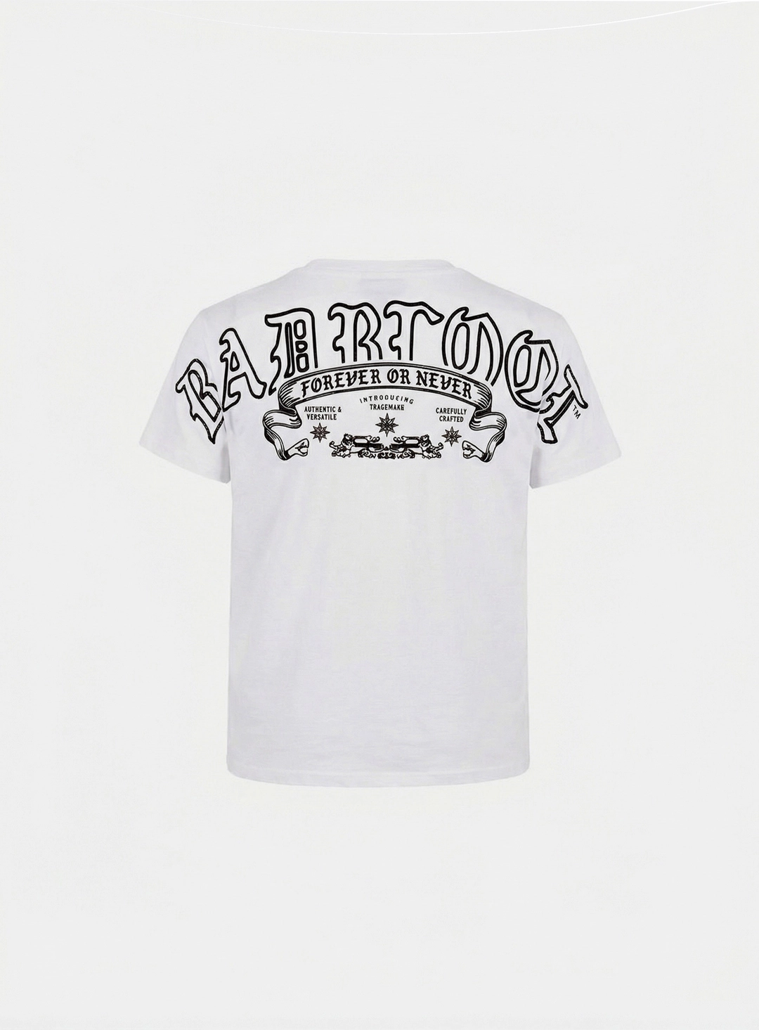 배드블러드 [w-tee26-104] Mystic Capsule Slim Fit Short Sleeve T-Shirt - White 상품 이미지 2