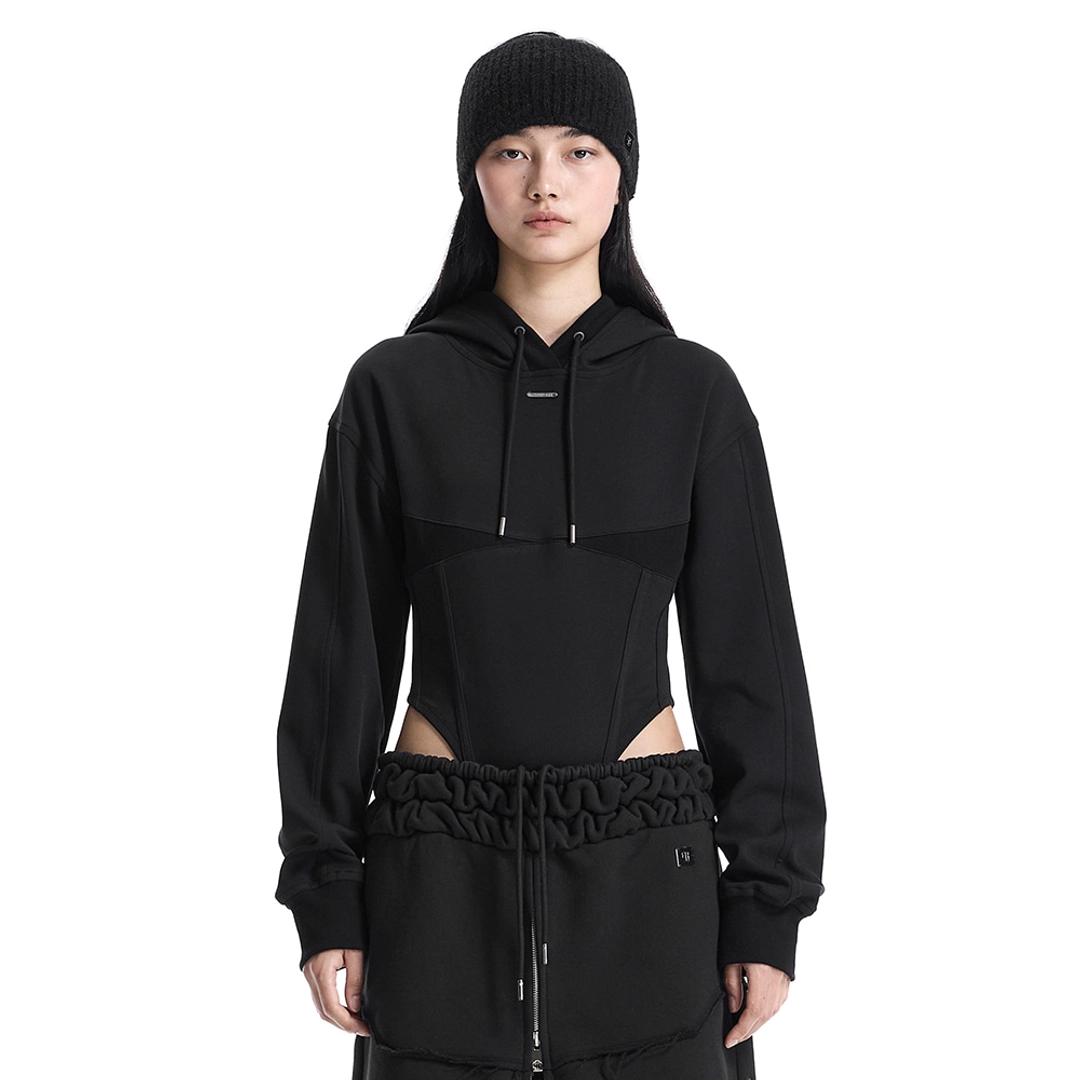 트리밍버드 Hooded Bodysuit [ Black ] 상품 이미지 1