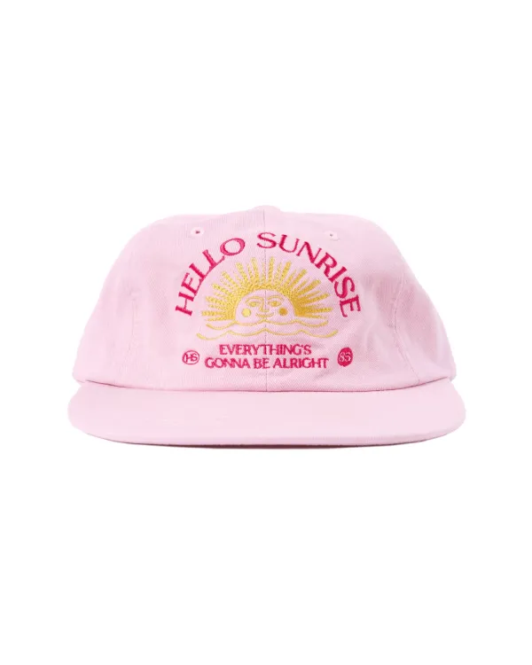 Washed Two Tone Arch Logo 6panel Cap_Pink