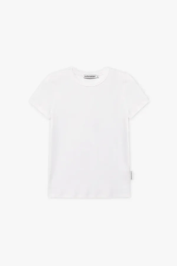 SUNBURN BASIC T-SHIRT, WHITE