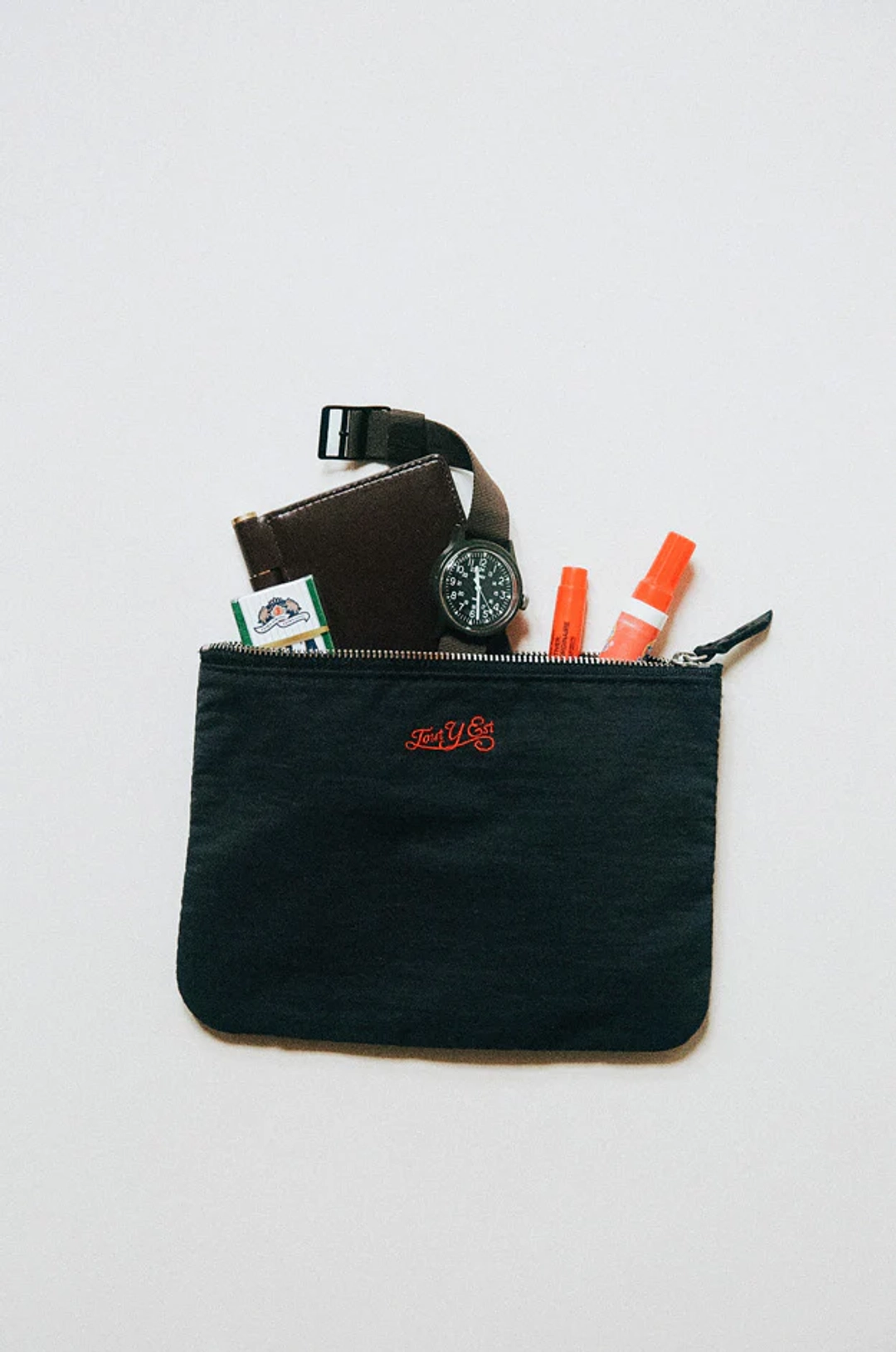 투티에 POCHETTE CARRÉE NAVY 상품 이미지 2