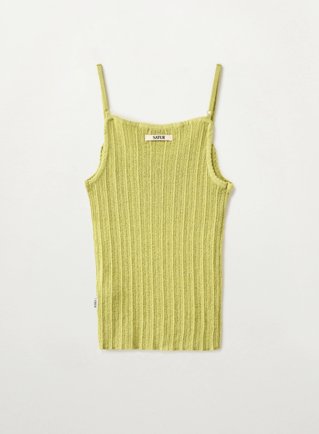 세터 [신예은 Pick] (W) Ribbed Knit Sleeveless - Olive Green 상품 이미지 2