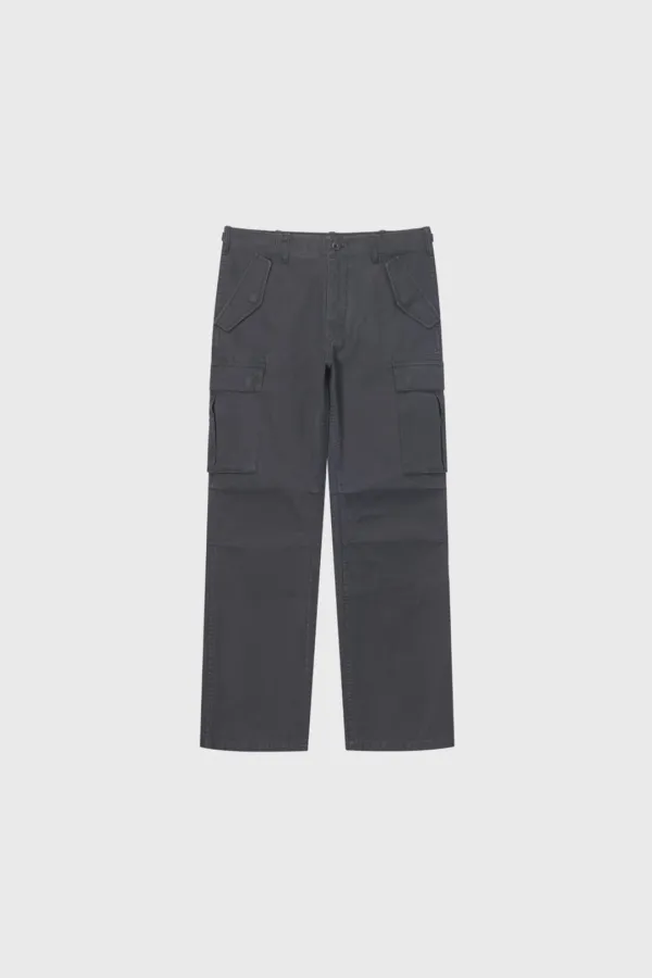 Cotton Utility Cargo Pants (Light Beige / Dark Gray / Khaki / Deep Khaki)
