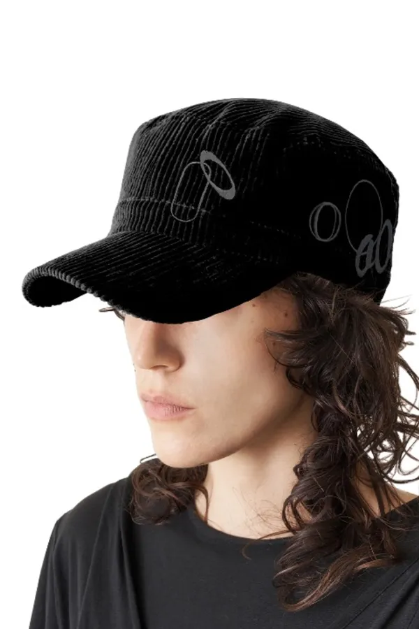 Corduroy Link Cap,  Blackout