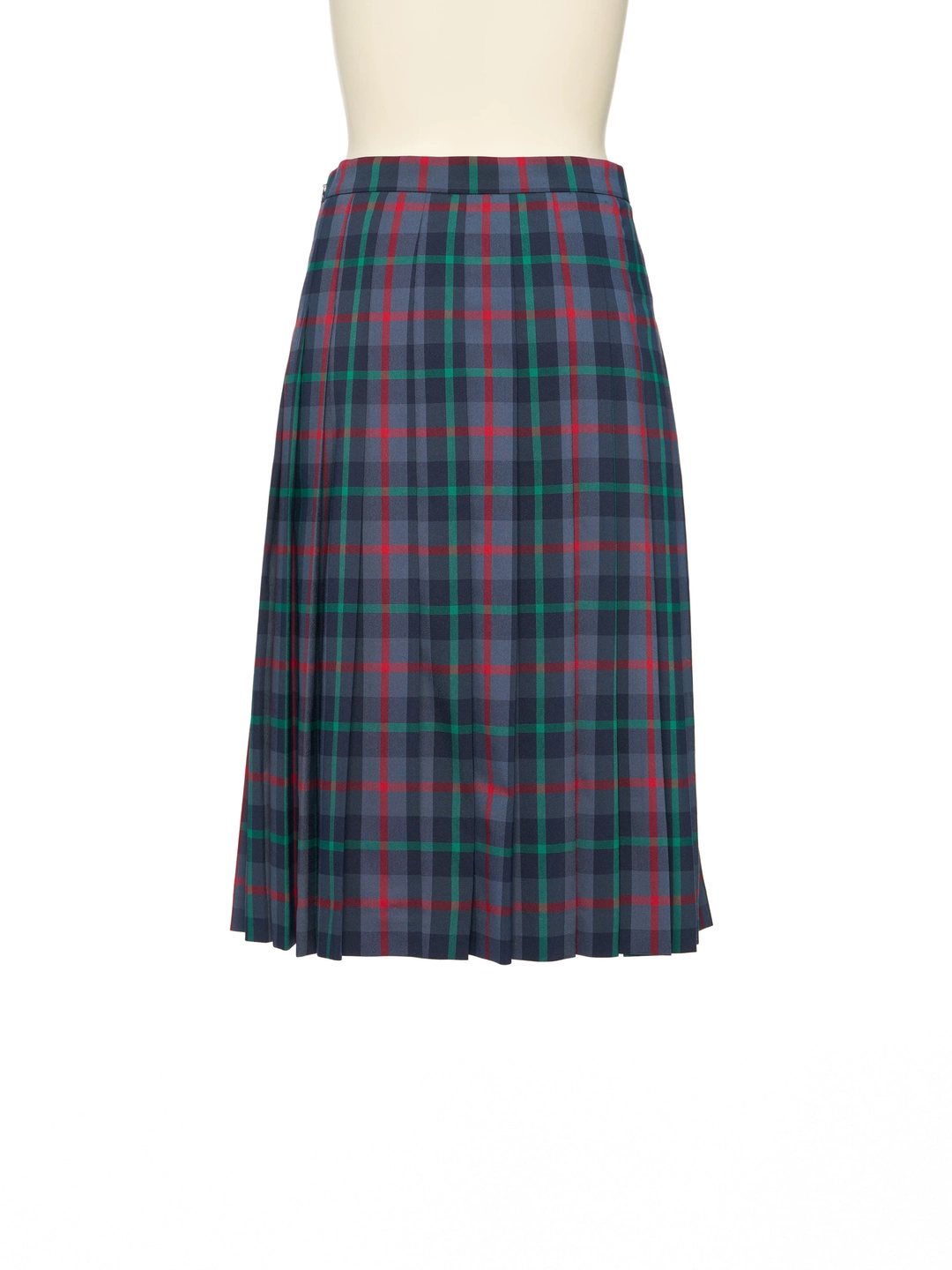 푸쉬버튼 FW25 UNDERLINE GRAY CHECK PLEATED MIDI SKIRT 상품 이미지 1