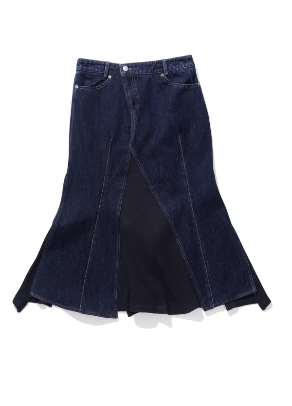 Layered Hybrid Skirt, Washed