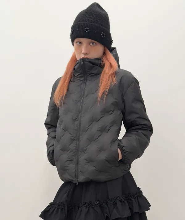 [2차] Bonded Dot Down Jacket [Black]