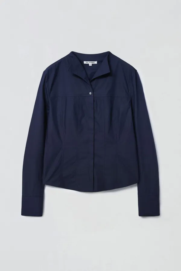UNREAL COLLAR SHIRT_NAVY