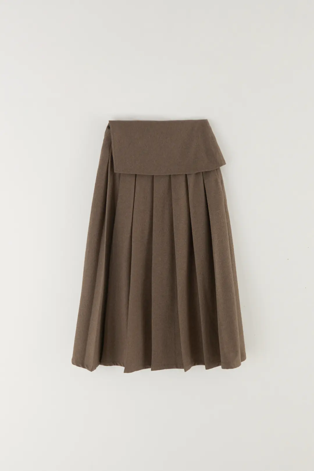 더라우스트 윈터 드레이프 플리츠 스커트 BEIGE 상품 이미지 2