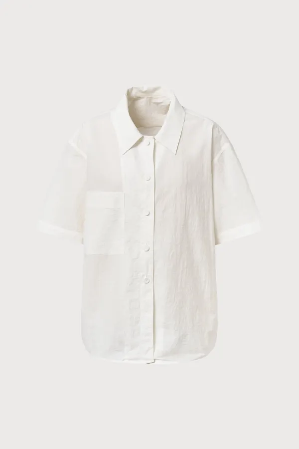 Part.8 Everywear pocket shirt (white, black)