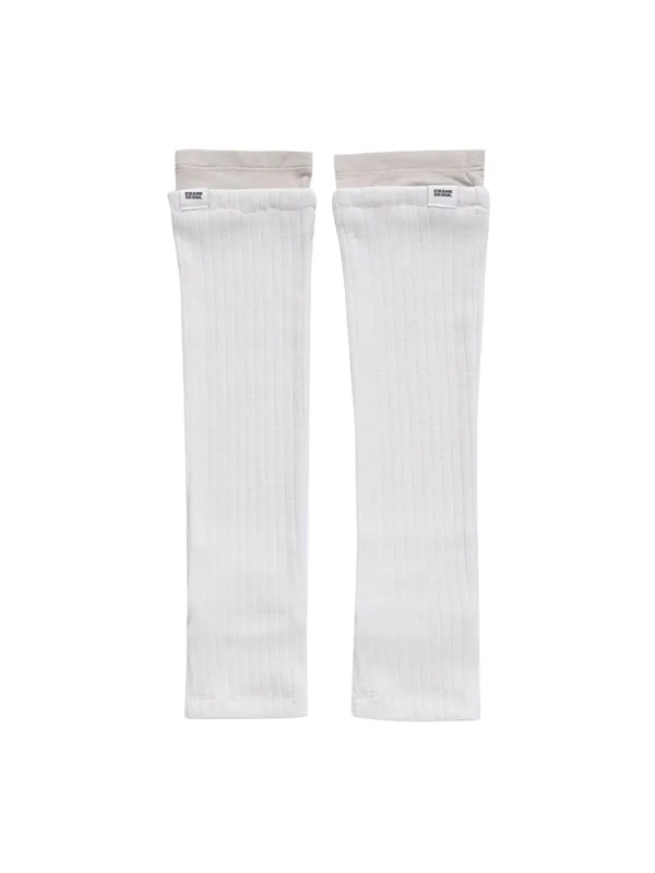 [Last one] SHEER LAYERED PEARL KNIT LEG WARMERS_IVORY