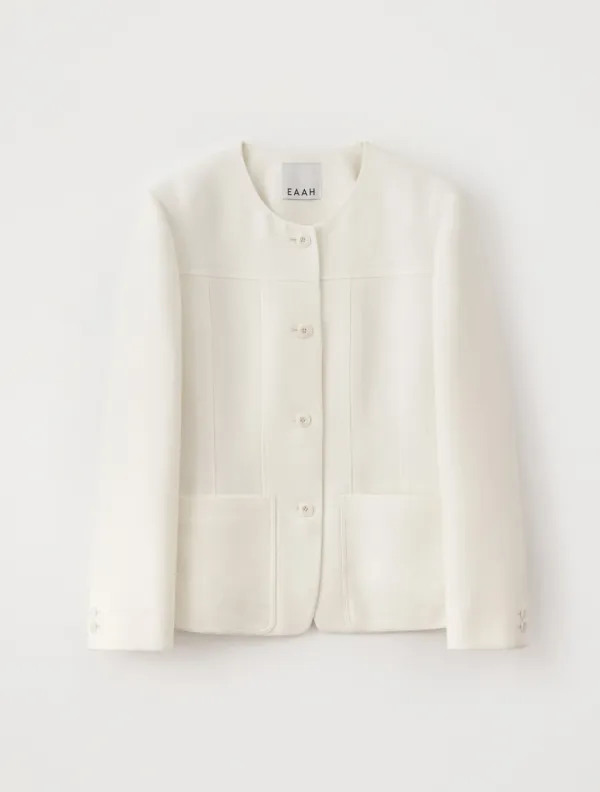 Vell Tweed Jacket (Ivory)