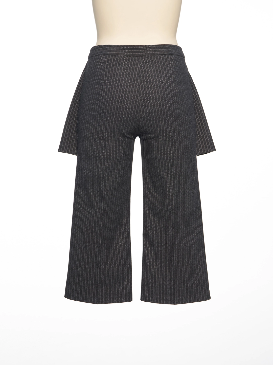 푸쉬버튼 FW26 GRAY STRIPE SKIRT LAYERED SLIM PANTS 상품 이미지 1