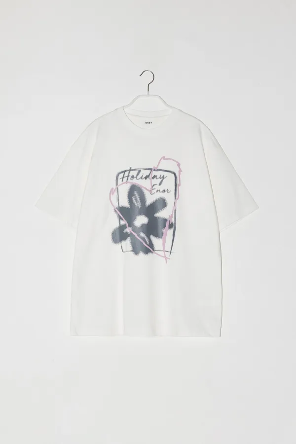 FLOWER GRAPHIC T-SHIRT - WHITE