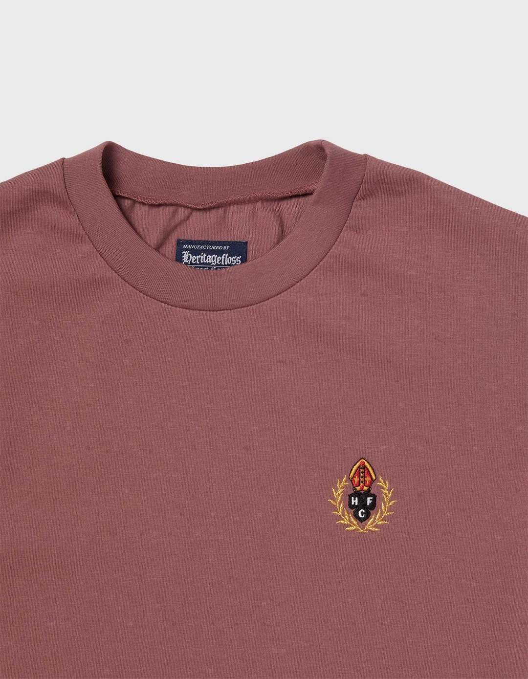 헤리티지플로스 CHILDREN 20S COMPACT YARN T-SHIRT / Maroon 상품 이미지 2