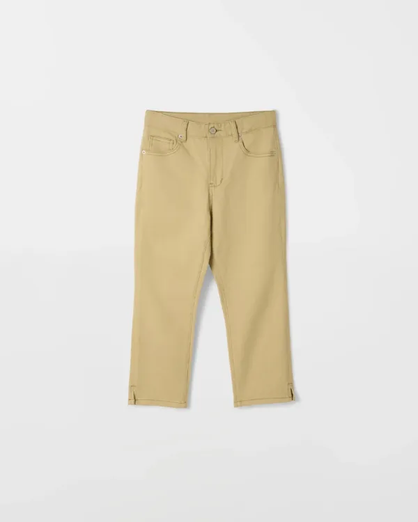 Stretch Capri Pants [BEIGE]