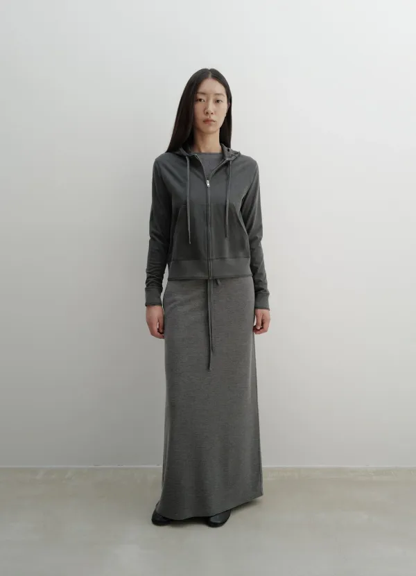 Classic Zip-Up Hoodie / Gray