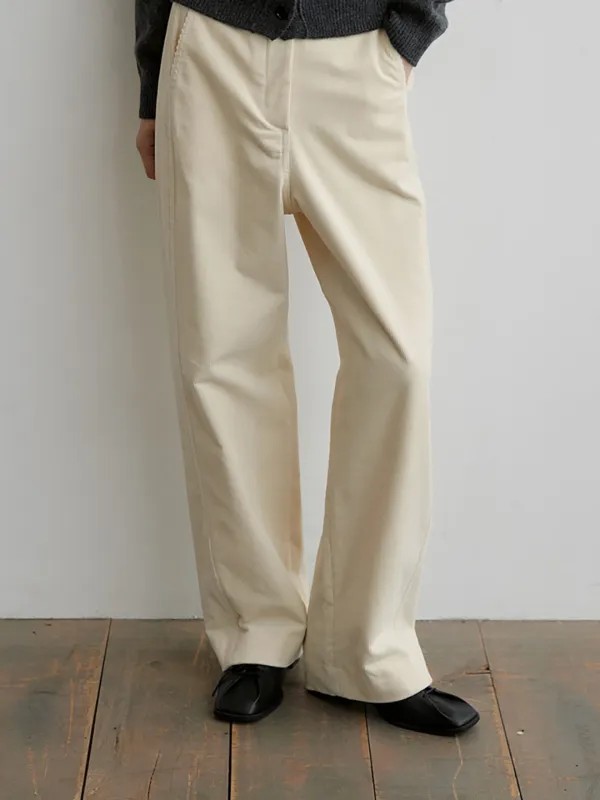 CORDUROY BARREL PANTS_CREAM