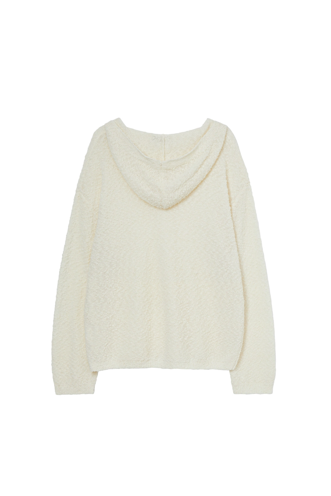 다이닛 BOUCLE KNIT HOODIE IN CREAM 상품 이미지 1