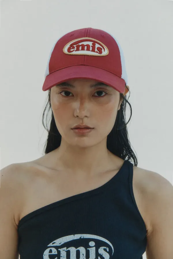 WAPPEN MESH BALL CAP-RED