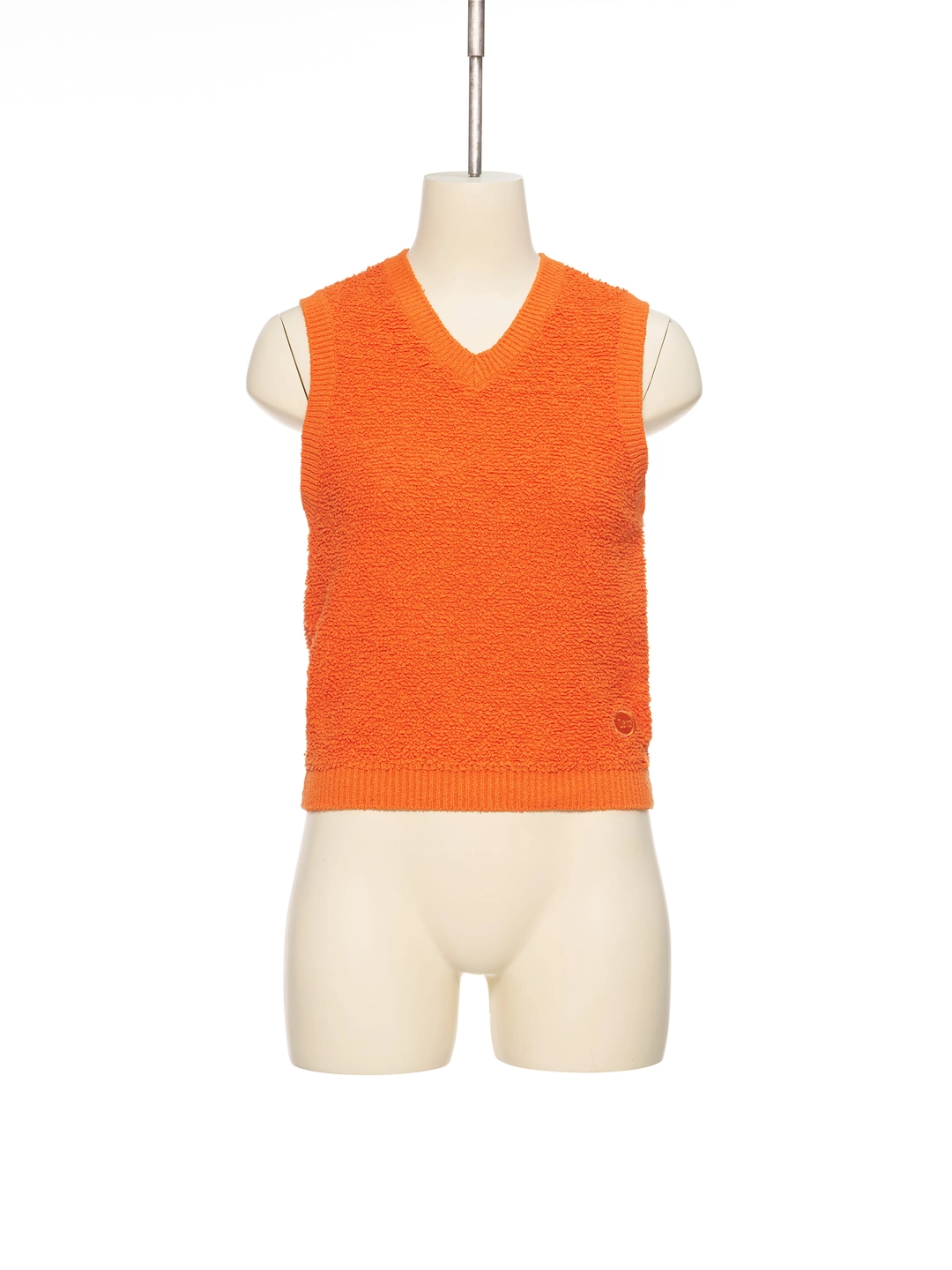 푸쉬버튼 SS26 ZERO ORANGE BOUCLE KNIT VEST 상품 이미지 1