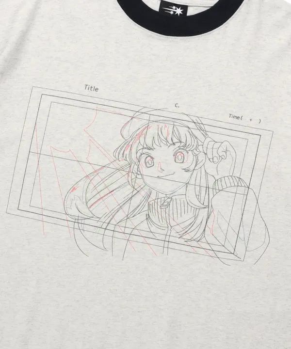 ghost angels big big tee[light grey]
