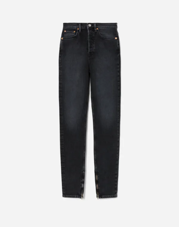 Comfort Stretch Super High Drainpipe - Washed Noir