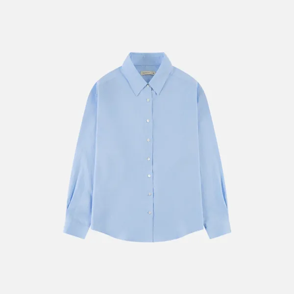 SITP5258 루즈 핏 리에르 셔츠_Sky blue