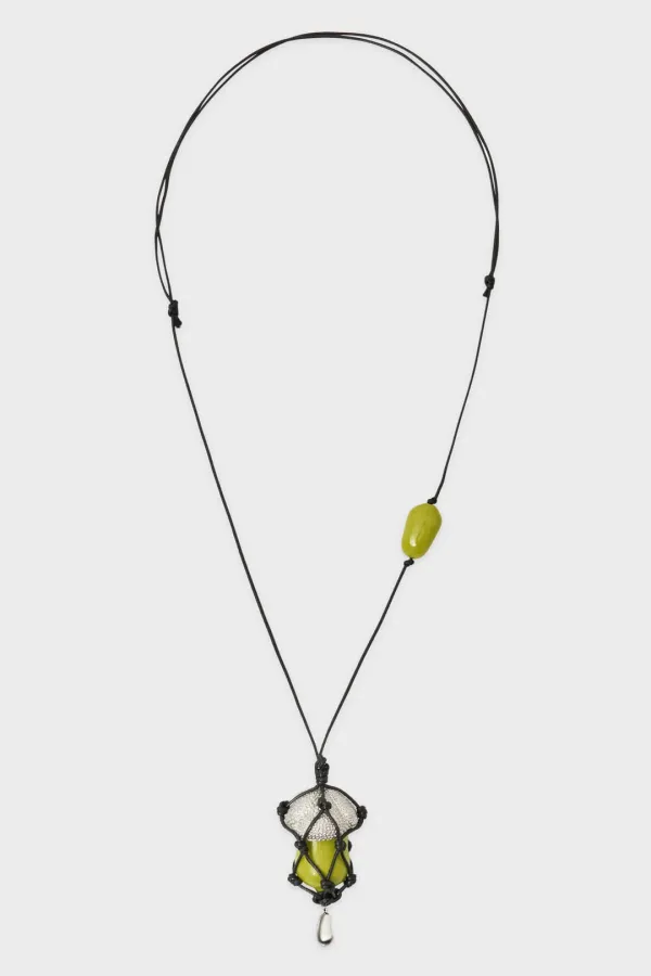 Nest Acorn Necklace (Silver)